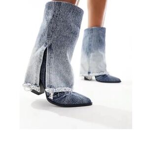 Steve Madden Denim On Denim Livvy Boots